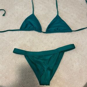 Frankies Bikinis Everglade shine bikini (Tia top and Cole bottoms)